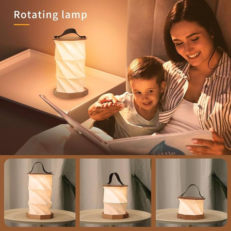LED Folding Atmosphere Lamp Rotating Night Light USB