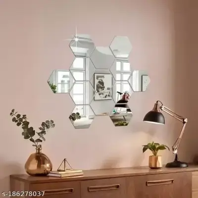 Glass Mirror Tiles Mirror Stickers for Home Wall Decor