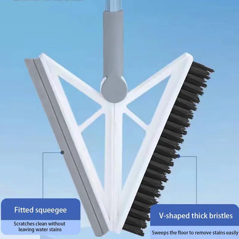 2 In 1 Arrow Viper And Brush, Multifunction Scraping Silicone Broom Sweeper