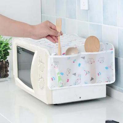 Microwave Oven Cover Dust Oil Proof Cotton Linen Waterproof