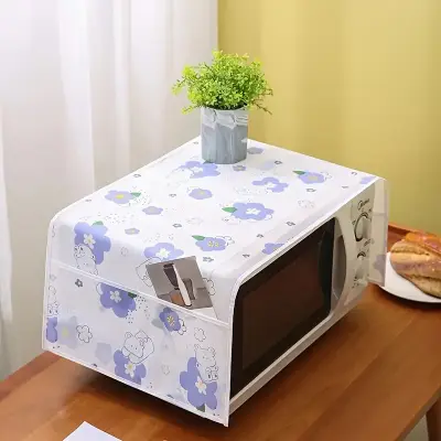 Microwave Oven Cover Dust Oil Proof Cotton Linen Waterproof