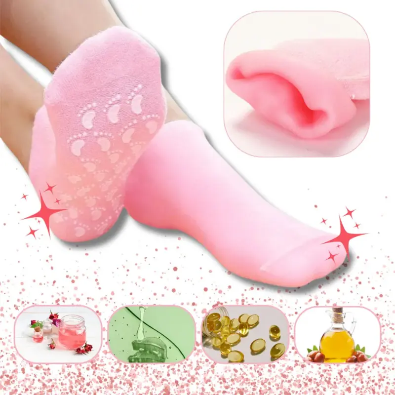 Moisturizing Silicone Socks Gloves Grip Gel