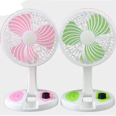 Rechargeable Fold Fan Table with Led light