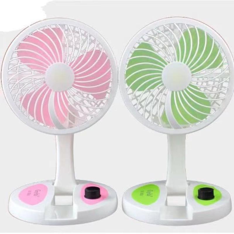 Rechargeable Fold Fan Table with Led light