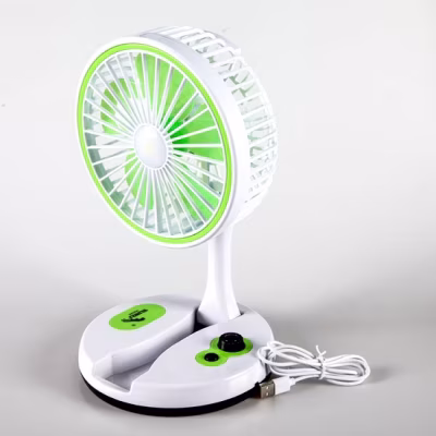Rechargeable Fold Fan Table with Led light
