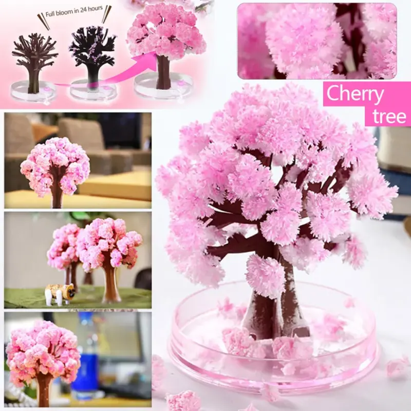 Paper Tree Flowering DIY Cherrytree Paper Sakura Crystal Trees
