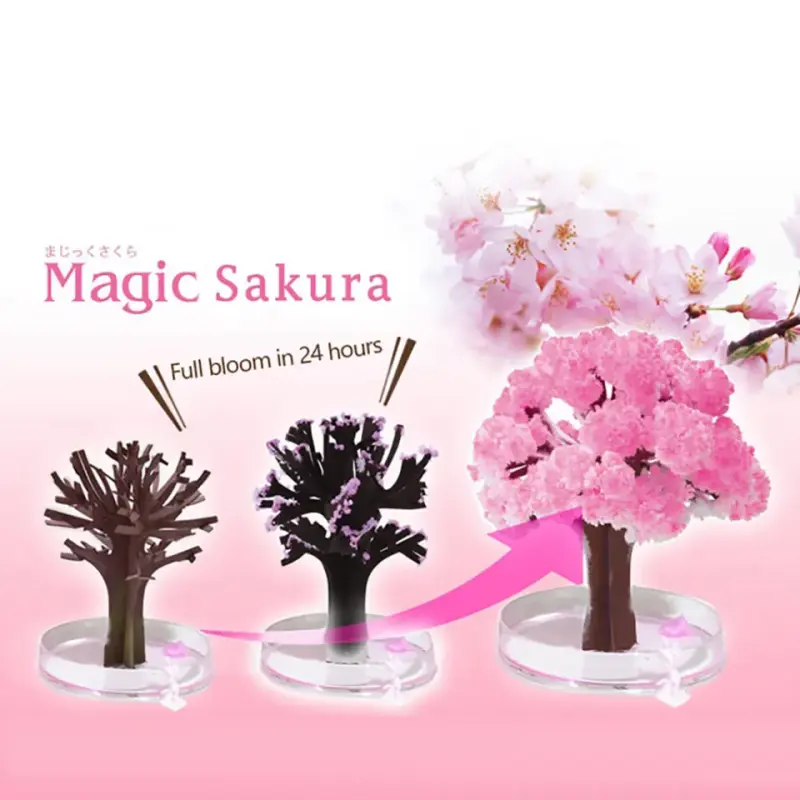 Paper Tree Flowering DIY Cherrytree Paper Sakura Crystal Trees