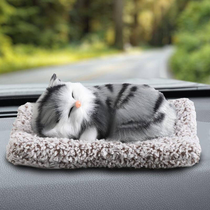 Sleeping Cute Cat for Car Dashboard and Home Decor