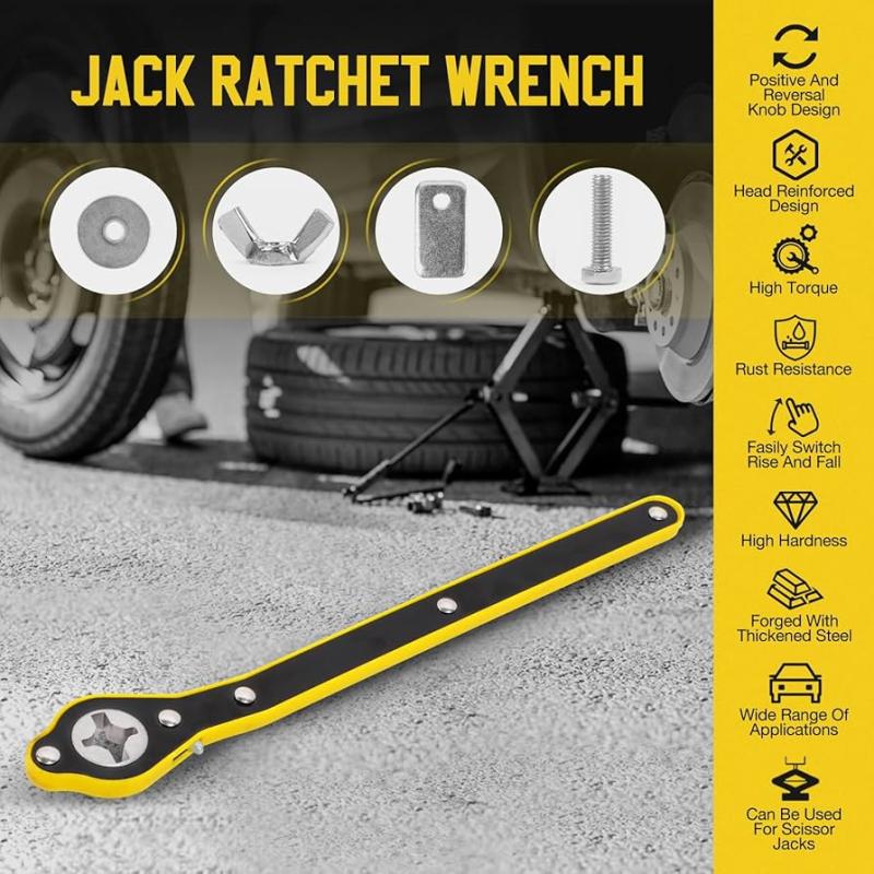 Universal Car Jack Ratchet Wrench